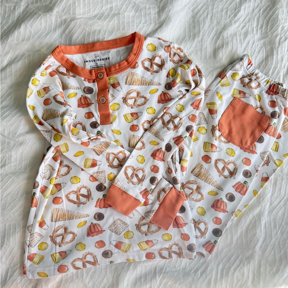 Smockingbird brand Fall Kids Pajamas